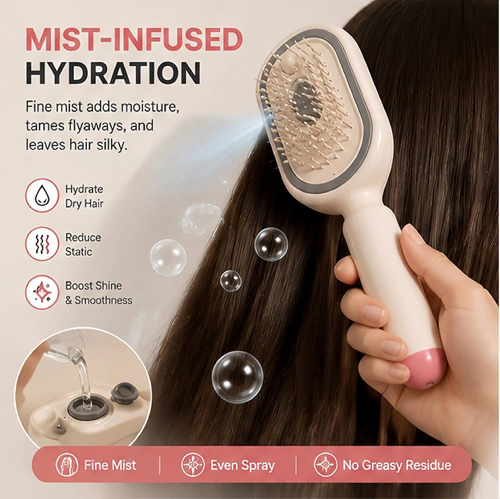 HairFusion Steam Glide Brush - Steam. Smooth. Transform. Instantly.