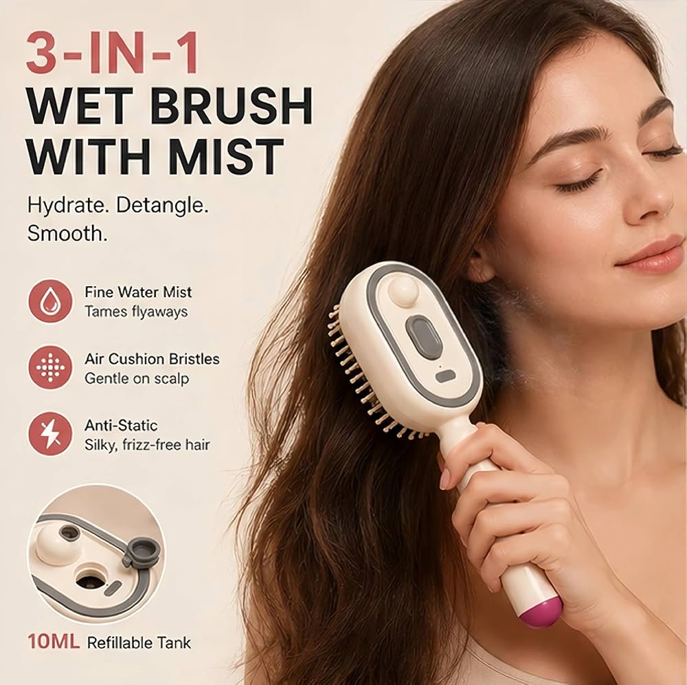 HairFusion Steam Glide Brush - Steam. Smooth. Transform. Instantly.