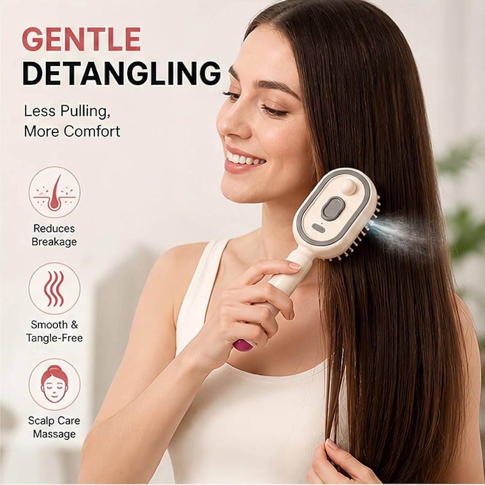 HairFusion Steam Glide Brush - Steam. Smooth. Transform. Instantly.